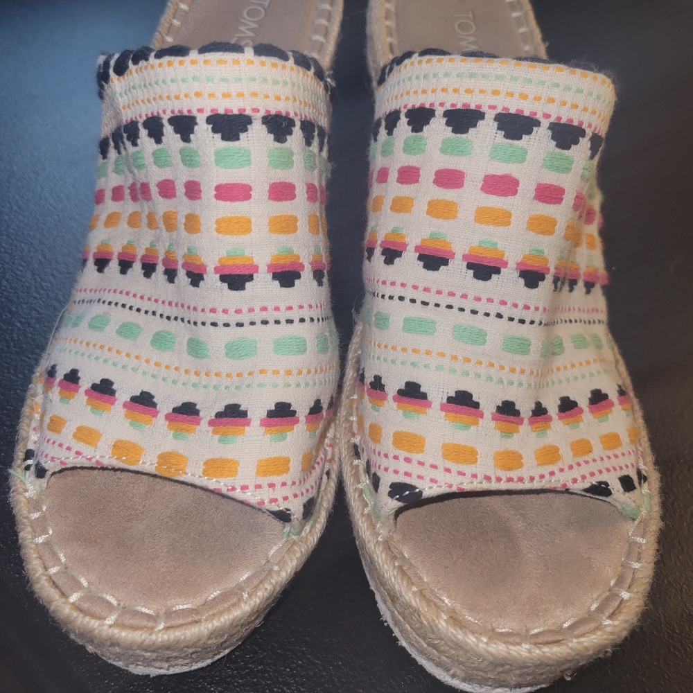 TOMS Women's Multicolor Patterned Espadrilles - image 1